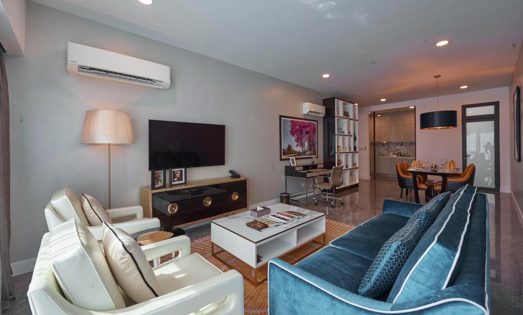 The Face Style Hotel Kuala Lumpur Bagian luar foto A living room in a condominium